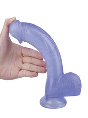 Mor Renk Dildo Penis 23cm