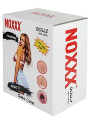 Noxx Sara Cain 3D Yüzlü Realistik Vajina Anüslü 3 İşlevli Şişme Kadın