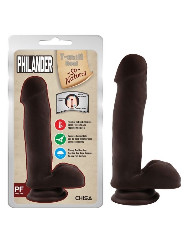 Philander Melez 18cm Kıkırdaklı Gerçekçi Dildo