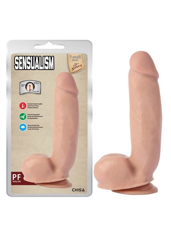 Sensualism 21cm Kıkırdaklı Gerçekçi Dildo